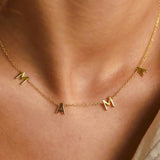 Mama 18K Gold Dipped Stainless Steel Chain Necklace