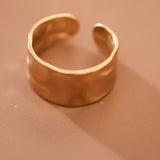 18k Non-tarnish Stainless Steel Adjustable Ring
