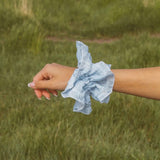 Sky Ruffle Oversized Scrunchie