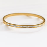 18k Gemstone Bangle