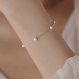 Pearl Station Bracelet – Gold PlatedPearl Station Bracelet – Gold Plated