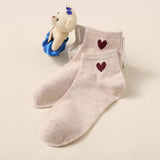 Heart Cotton Ankle Socks