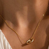 18K Opal Dainty Chain Necklace