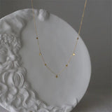 Dainty Star Layering Station Necklace in Stainless Steel