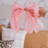 Pink Jumbo Bow Clip