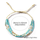 Mixed Color Rice Beads Stacking Bracelet