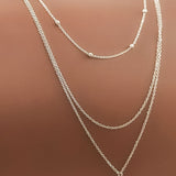 Triple Layer Cross Necklace