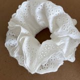 4-Layer Lace Floral Scrunchie
