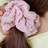 Light Pink Ruffle Jumbo Scrunchie