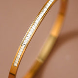 18k Gemstone Bangle