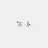 Tiny Butterfly Stud Earrings – Sterling Silver
