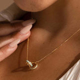 18K Opal Dainty Chain Necklace