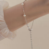 Pearl Station Bracelet – Gold PlatedPearl Station Bracelet – Gold Plated