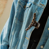 Skinny Leopard Claw Clip