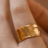 18k Non-tarnish Stainless Steel Adjustable Ring