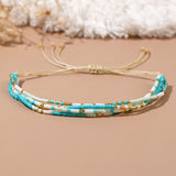 Mixed Color Rice Beads Stacking Bracelet