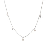 Dainty Gold Round Charm Necklace – Gold Plated