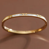 18K Aurora Hinged Bangle Bracelet