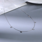 Dainty Gold Round Charm Necklace – Gold Plated