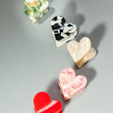 Valentine’s Heart Hair Claw Set – Pack of 5
