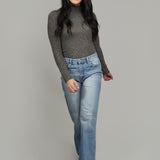The Hazel Half Mock Neck Long Sleeve Top