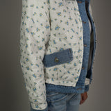 The Georgia Quilted Floral Denim Jacket