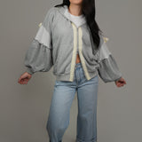 The Juliette Lace-Trim Balloon Sleeve Hoodie