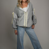 The Juliette Lace-Trim Balloon Sleeve Hoodie