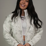 The Delilah Floral Zip-Up Puffer Jacket