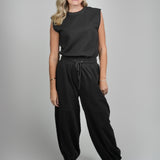 The Taylor Knit Drawstring Jumpsuit