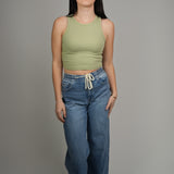 The Ophelia Ribbed Crop Tank