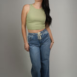The Ophelia Ribbed Crop Tank