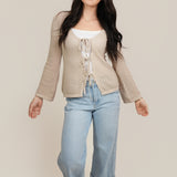 The Amelia Bow Tie Cardigan