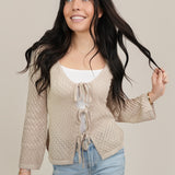 The Amelia Bow Tie Cardigan