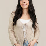 The Amelia Bow Tie Cardigan