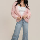 The Eloise Light Pink Oversized Sweater Cardigan