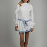 The Rosalie Ruffled Lounge Top & Shorts Set