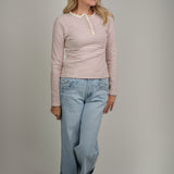 The Delilah Ruffle Long Sleeve Top