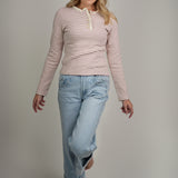 The Delilah Ruffle Long Sleeve Top