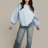 The Aurora Oversized Sweatshirt with Sleeve Bow Details