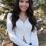 The Olivia Ribbed Lacey N-Neck Top