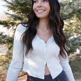 The Olivia Ribbed Lacey N-Neck Top