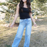 The Brooke Super High Rise Baggy Wide-Leg Jeans  VERVET by FLYING MONKEY