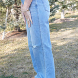 The Brooke Super High Rise Baggy Wide-Leg Jeans  VERVET by FLYING MONKEY