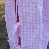 The Penelope Bow-Side Plaid Pants