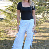 The Penelope Bow-Side Plaid Pants