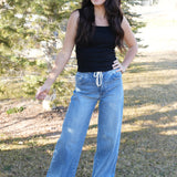 The Florence Super High Rise Wide Leg Jeans  VERVET by FLYING MONKEY