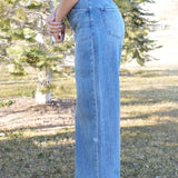 The Florence Super High Rise Wide Leg Jeans  VERVET by FLYING MONKEY