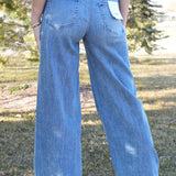 The Florence Super High Rise Wide Leg Jeans  VERVET by FLYING MONKEY