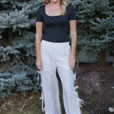The Penelope Bow-Side Plaid Pants